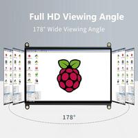 Pantalla Táctil LCD IPS de 7 Pulgadas y 1024x600 para Raspberry Pi, Monitor Portátil HD para Raspberry Pi 4/3/2/B/B+