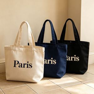 Bolsa de Compras de Lona de Algodón Ecológica, Reciclable, con Cierre de Cremallera, Personalizable con Logotipo, para Uso Diario y Regalos - Product Image 2