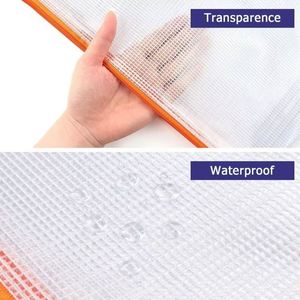 Mesh Zipper File <b>Bag</b>,5 Colors, Waterproof Plastic File <b>Bag</b> for Organizing School and Office Supplies, Cosmetics, - Product Image 5