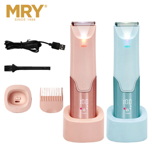 Epilatore MRY per la depilazione del corpo femminile, rasoio elettrico impermeabile IPX5 per <span class=keywords><strong>gambe</strong></span>, zona pubica e bikini, con cordino. - Product Image 2