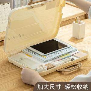 Nash Durable Briefcase Plastic <b>A4</b> Single Pocket <b>File</b> Folder Office Storage Case - Product Image 3