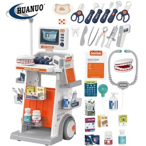 Juego de Médico para Niños de 26 Piezas con Carrito Médico, Estetoscopio, Termómetro y Jeringa, Juguete de Rol de Dentista, Kit de <span class=keywords><strong>Doctor</strong></span> para Niños - Product Image 1