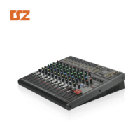 Console de mixage simulée 12 canaux 2 groupes avec 16 effets DSP, mixeur audio MP3 Bluetooth USB