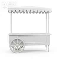 Chariot à desserts rond de luxe en acier inoxydable doré avec étagère transparente, chariot à bonbons pour mariage, événement, fête, banquet, location, vente en gros en usine