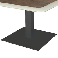 Tables basses miniatures en bois, métal et cuir, style moderne et luxueux, petites tables basses carrées d'angle pour le bureau et la maison