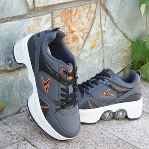 Zapatos de Patinaje con Ruedas Retráctiles de Moda de Marca OEM, Zapatos de Patinaje de Doble Propósito con 4 Ruedas para Niños y Niñas - Product Image 6