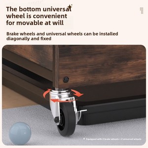 आधुनिक लक्जरी फर्नीचर-शैली मध्यम आकार के कुत्ते पिंजरे ठोस घने एंटी-काटने वाले लकड़ी के पिंजरे को मजबूत हटाने योग्य भागों बटन/स्नैप बंद - Product Image 4