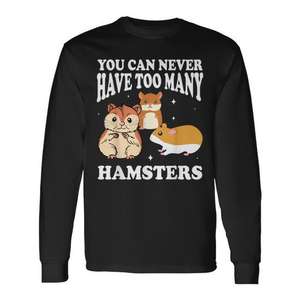 Camiseta de manga larga con diseño de raza de animales mamíferos sirios, Hamster - Product Image 1