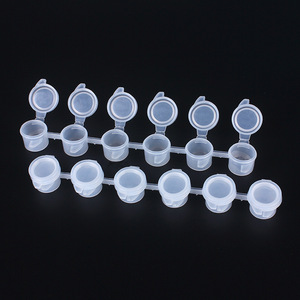 Mini 3ml contenants de stockage en plastique vide <span class=keywords><strong>peinture</strong></span> tasse Pots ensemble pour <span class=keywords><strong>toile</strong></span> <span class=keywords><strong>peinture</strong></span> pour artisanat fournitures y compris peintures acryliques - Product Image 2