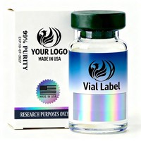 Étiquettes personnalisées imperméables en vinyle double face pour flacons et ensembles de bouteilles en verre