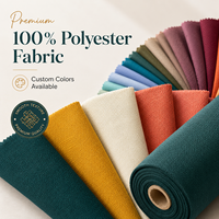 Kain Polyester Matte Berkualitas Tinggi Tahan Lama 100% Matte Broken Card 130g Lebar 150cm Bahan Tekstil Bernapas Kaku Terstruktur
