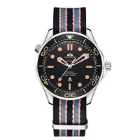 Paulareis Automatique Auto Vent Mécanique Net En Acier Inoxydable Bracelet En Nylon De Luxe Hommes Nouvelle Montre Limitée