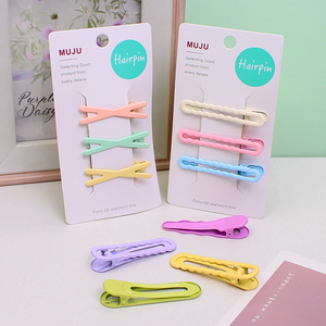 Juego de 3 piezas al por mayor de 2024 accesorios para el cabello con forma de onda horquillas de metal hechas a mano para niñas - Product Image 4