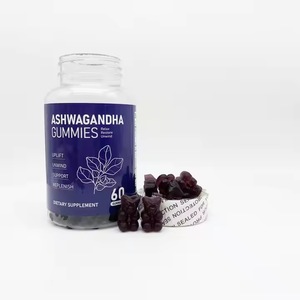 Gommes d'Ashwagandha OEM prix d'usine pour adultes soulagement du stress rehausseur de mémoire cérébrale Gommes Maca Tongkat Ali Ashwagandha - Product Image 2