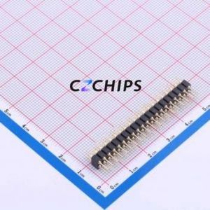 PZ254-2-20-Z-C Pin Header Through hole Component (THT),P=2.54mm Connector 2x20P 2.54mm 2.54mm Round Pin - Product Image 2
