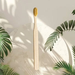 Bahan bambu sikat gigi paket individu untuk Hotel kelas tinggi kaus Colorfu bulu ukuran rata-rata - Product Image 5