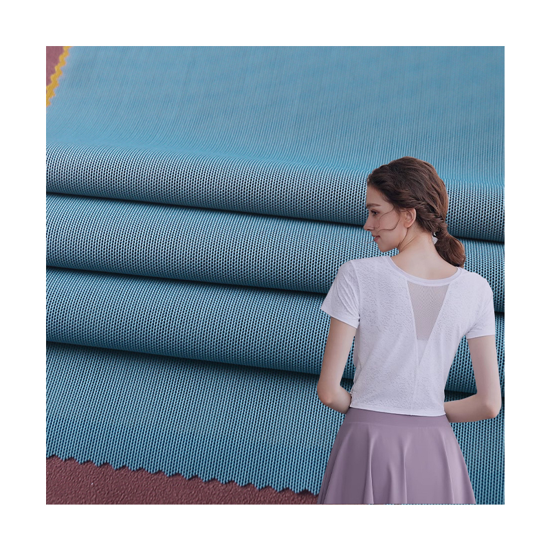 Hot Selling Nylon Ice Feeling Breathable Mesh Fabric High-End Dance Clothing T-shirt Dress Elastic Mesh Sportswear Fabric