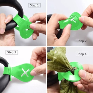 Customized Silicon <b>Poop</b> <b>Bag</b> Holder Hands Free Holder <b>Poop</b> <b>Bag</b> Clip Waste <b>Bag</b> Clip Leash Dog Accessories - Product Image 6