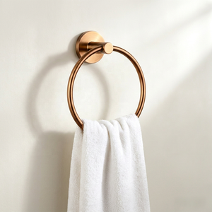 Metalique 55022-RG Anneau porte-serviettes mural <span class=keywords><strong>moderne</strong></span> en acier inoxydable couleur or rose pour salle <span class=keywords><strong>de</strong></span> bain et cuisine - Product Image 1