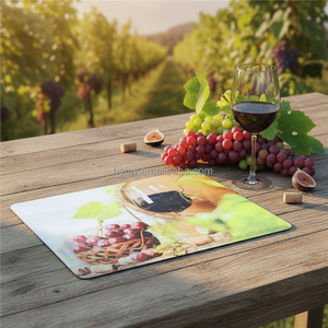 CARB P2 &amp; REACH 19x23cm Sublimation MDF Placemat Premium <strong>Cork</strong> Base Wooden <strong>Table</strong> <strong>Mat</strong> for Gifting - 14Y Factory Wholesale Supply - Product Image 1