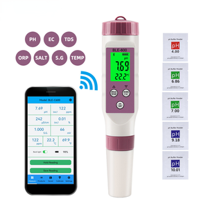 Medidor de pH 7 en 1 con Control por Aplicación, Batería, para Laboratorio y Agua Potable, Mide Temperatura, ORP, EC, TDS, Salinidad y Gravedad Específica - Product Image 4