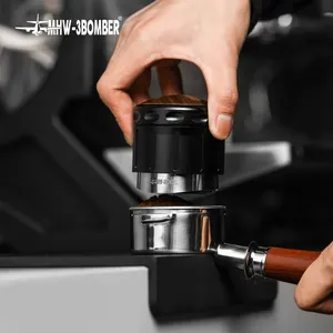 MHW-3BOMBER гравитационный распределитель кофе, отскок 58,35 мм-инновационная поперечная база из нержавеющей стали, бариста, ручной тампер 58,35 мм