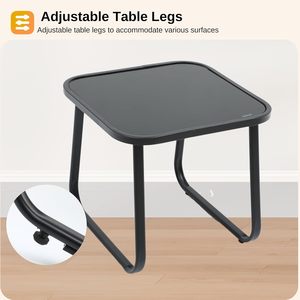 Ensemble <span class=keywords><strong>de</strong></span> table et <span class=keywords><strong>de</strong></span> chaises à bascule d'extérieur, ensemble <span class=keywords><strong>de</strong></span> bistrot <span class=keywords><strong>de</strong></span> patio 3 pièces, tissu respirant, meubles pour cour, pelouse, balcon, <span class=keywords><strong>jardin</strong></span> - Product Image 3
