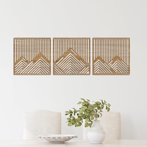 Decorazioni <span class=keywords><strong>per</strong></span> la casa ecologiche geometriche montagne vuote pitture in legno e arti murali decorazioni murali <span class=keywords><strong>per</strong></span> camera da letto e <span class=keywords><strong>cucina</strong></span> - Product Image 4