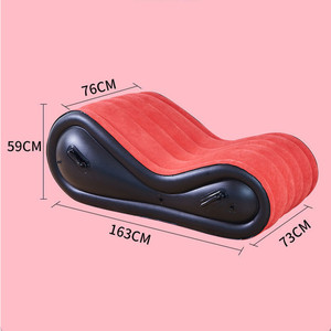 Cama Inflable Multifuncional <span class=keywords><strong>para</strong></span> Viajes, Playa, Sofá, Cama Plegable <span class=keywords><strong>para</strong></span> Dormitorio, Muebles Sexuales, Soporte <span class=keywords><strong>para</strong></span> <span class=keywords><strong>Posiciones</strong></span> Sexuales, Cama de PVC de Terciopelo - Product Image 4