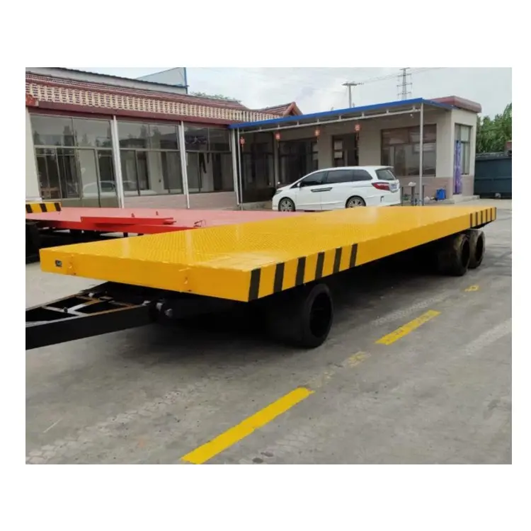 Warehouse must have! Coal Mine Flat Car Metal Industry Heavy Material Rail Flat Car flatbed trailer car Used to carry heavy things