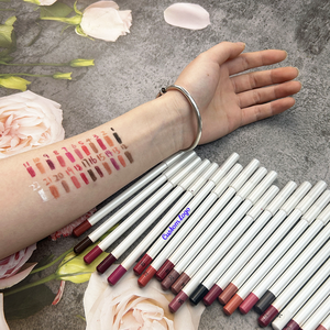 Crayon à lèvres imperméable à l'eau de marque privée 25 couleurs marron nude rouge <span class=keywords><strong>rose</strong></span> crayon à lèvres crayon à lèvres crémeux végétalien en gros - Product Image 1
