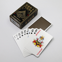 Cartes à jouer en papier personnalisées OEM de haute qualité, logo personnalisé, cartes à poker en papier avec emballage en boîte, pour usage ludique