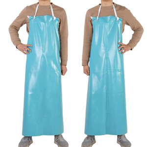 Yusetsu Mi <b>PVC</b> <b>Apron</b> One Size Turquoise Waterproof Oil Proof Sleeveless Adult Use - Product Image 5