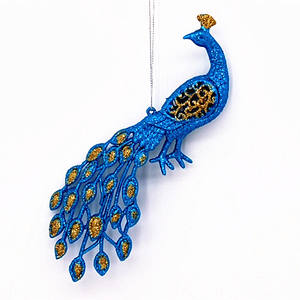 Navidad decoración de Navidad de plástico Pavo Real aves adorno de árbol de Navidad Decoración - Product Image 3