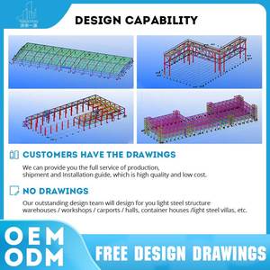 Dễ dàng lắp ráp tùy chỉnh Kim Loại Nhà thép khung không gian đúc sẵn thép nhẹ xây dựng kết cấu thép kho - Product Image 3