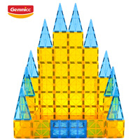 Gemmicc Tuiles magnétiques colorées transparentes 3D Jouets magnétiques Steam Jouets éducatifs