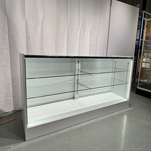 Vitrina de Vidrio con Puerta Corredera para Tienda de Cigarrillos, de 70 Pulgadas, Resistente, con Estantes Ajustables, para Exhibición de Joyería - Product Image 4