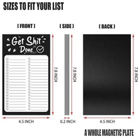 Venta al por mayor tamaño personalizado apariencia negra cuaderno para hacer lista Bloc de notas regalo promocional lista de compras Bloc de notas