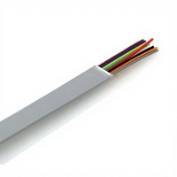 Câble plat blindé Cat6 en cuivre pur hautement flexible 18AWG pour switch 8 ports, boîte carton, blindage HDPE PVC feuille d'aluminium + tressé