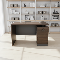 Bureau d'ordinateur pour personnel de bureau avec tiroir et serrure, bureau d'étude moderne et simple pour poste de travail