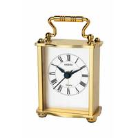 Jam Alarm Meja Antik Vintage Berbahan Logam dengan Tampilan Jarum Quartz untuk Ruang Tamu