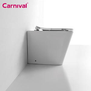 أبيض اللون نوعية جيدة الحمام Inodoro مخفي خزان السيراميك الأوروبي على الأرض شنت مرة أخرى إلى الجدار المرحاض صوان - Product Image 2