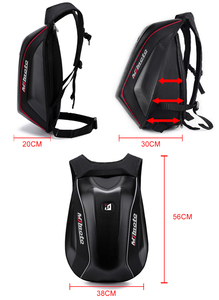 Zaino da <span class=keywords><strong>Moto</strong></span> Impermeabile con Guscio Rigido in Fibra di Carbonio Espandibile Borsa da Motocross Porta Casco <span class=keywords><strong>per</strong></span> Ciclismo - Product Image 5