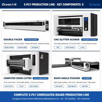 Línea de Producción de Cartón Corrugado a Precio Directo de Fábrica, Máquina de Fabricación de Cajas de Cartón de Alta Velocidad de 3, 5 y 7 Capas