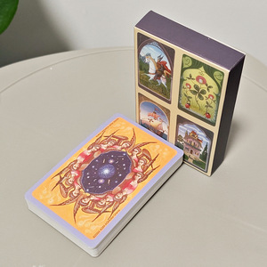 Cartes <span class=keywords><strong>de</strong></span> tarot mystiques <span class=keywords><strong>Lenormand</strong></span> professionnelles, noires, avec cœur noir, <span class=keywords><strong>jeu</strong></span> <span class=keywords><strong>de</strong></span> cartes en velours doux au toucher, bords dorés, impression personnalisée et boîte magnétique - Product Image 1