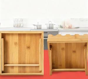 Bamboo Countertop Spice Rack Housewarming Gift <b>Set</b> of Spice Rack 12 Pre-filled Spice Jars Wood Storage Holder - Product Image 5