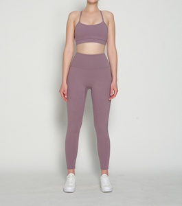 Dernier ensemble d'entraînement de yoga au design tendance personnalisé soutien-gorge et pantalon de sport ensembles de yoga pour la gym vêtements de gym leggings de yoga pour femmes soutien-gorge de sport - Product Image 5