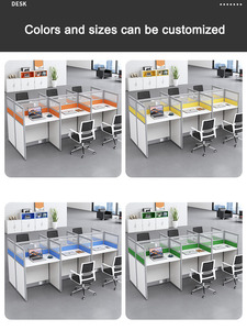 사무실 가구 높은 파티션 콜 센터 2 4 6 인용 직원 워크 스테이션 사무실 책상 칸막이 - Product Image 5