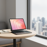 Étui de tablette portable ultra fin pour Samsung Galaxy Tab S11, étui intelligent magnétique avec pavé tactile intégré, rétroéclairage RVB