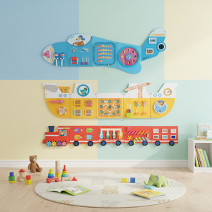 유아 교육 어린이 벽걸이 게임 부모-자녀 상호작용 계몽 교육용 나무 장난감 (4-6세용) - Product Image 1